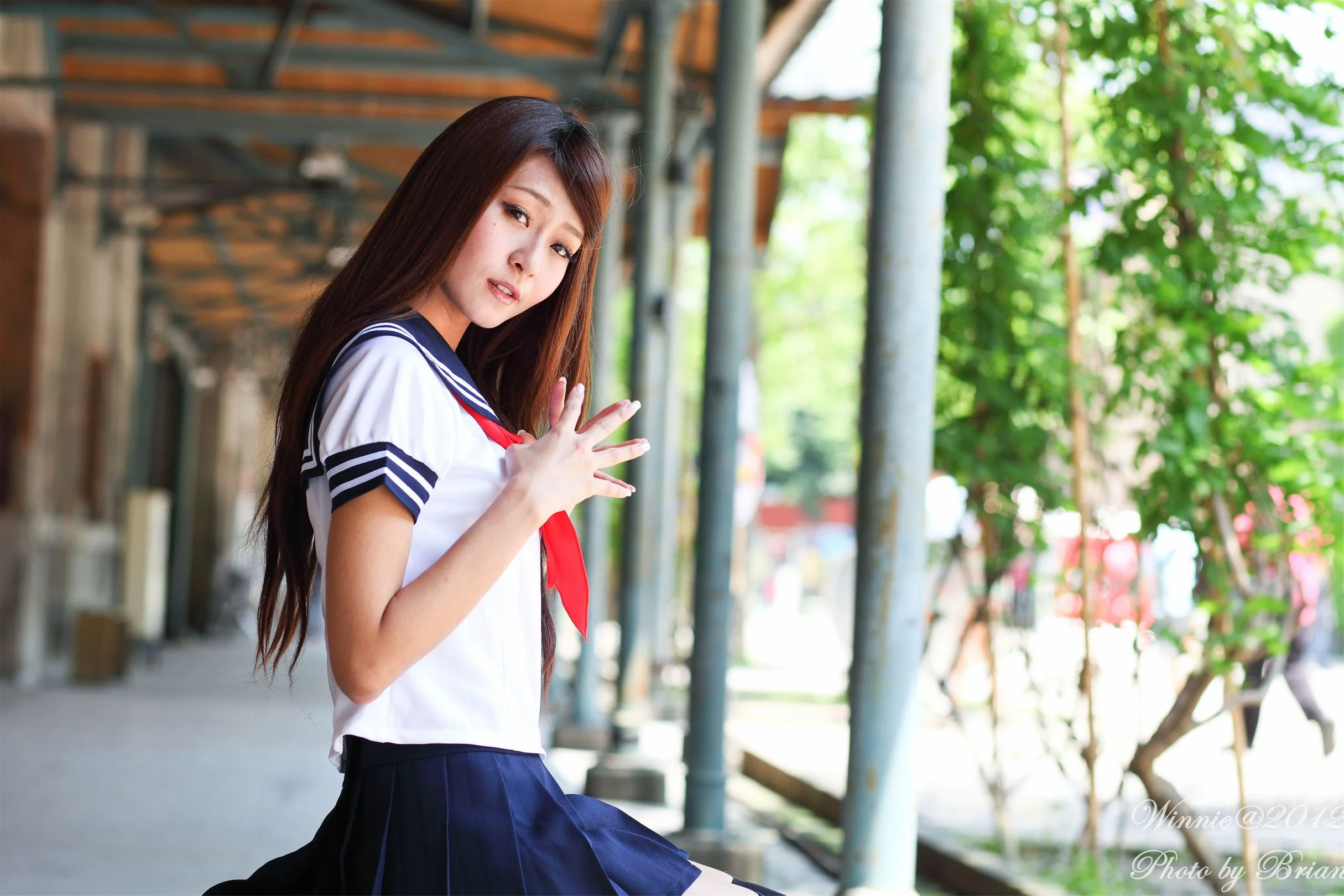 [Tập đặc biệt của Beautyleg] Winnie Xiaoxue - Chụp ảnh ngoại cảnh với đồng phục học sinh đặc khu Hoa Sơn - 15