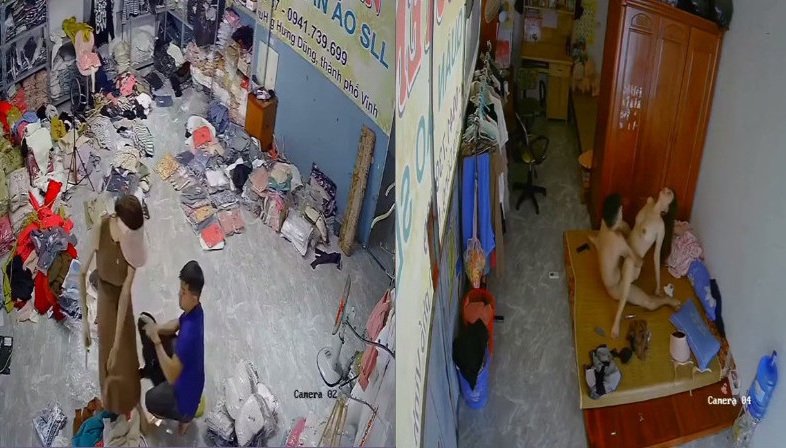 Clip: Hack camera vợ chồng chủ shop quần áo Vinh – Phần 1 - Clip Hot Việt