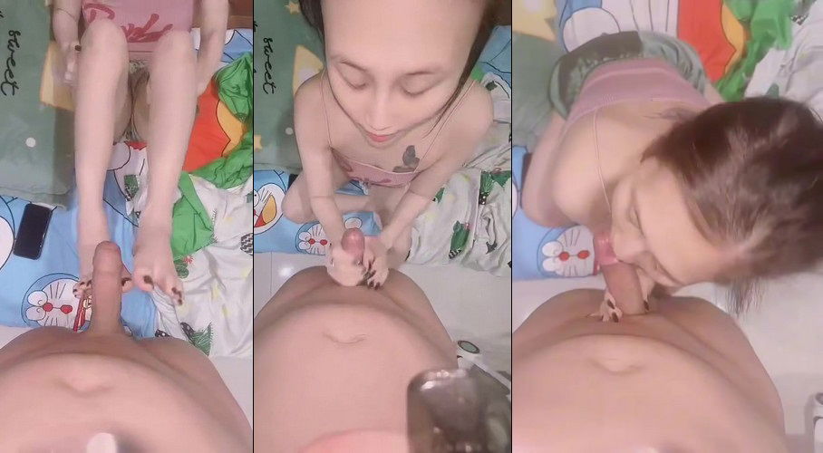 Clip: Em gái miền Tây nũng nịu hết dùng miệng dùng tay em còn dùng cả chân nghịch chim anh - Clip Hot Việt