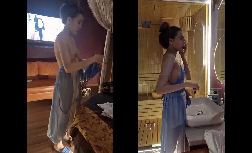 Clip: Em gái massage tình cảm cho anh quay phim thoải mái - Clip Hot Việt