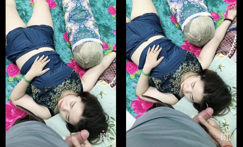 Clip: Chị ngon quá em trai lén quay tay bắn tinh đầy tóc lúc chị ngủ - Clip Hot Việt