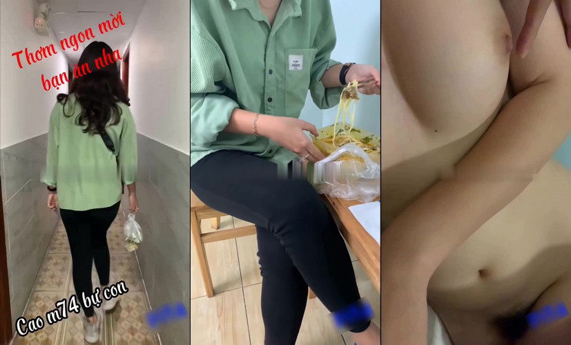 Clip: Em sinh viên 1m7 thèm anh bún bò nên anh đưa thẳng vào nhà nghỉ vừa ăn vừa đụ – Checker Pita - Clip Hot Việt