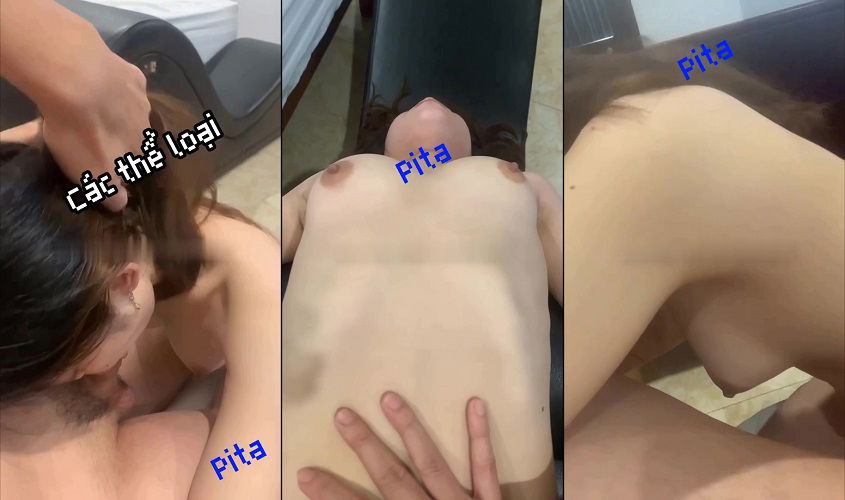 Clip: Bé sinh viên năm 2 bướm non tơ hồng hào lần đầu làm tình trên ghế tình yêu – Checker Pita - Clip Hot Việt