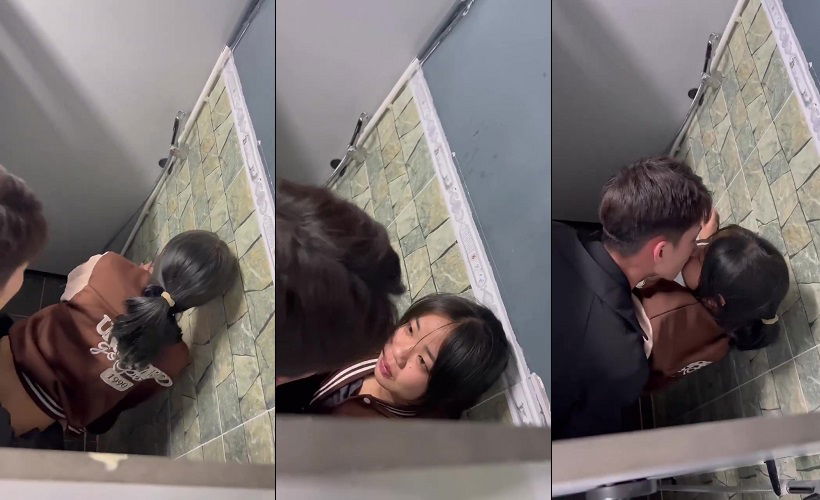 Clip: Quay lén đôi bạn thân đi họp lớp lén lút làm tình trong wc nhà hàng - Clip Hot Việt